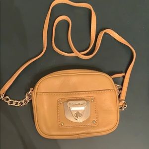 Calvin Klein small crossbody tan bag NWOT